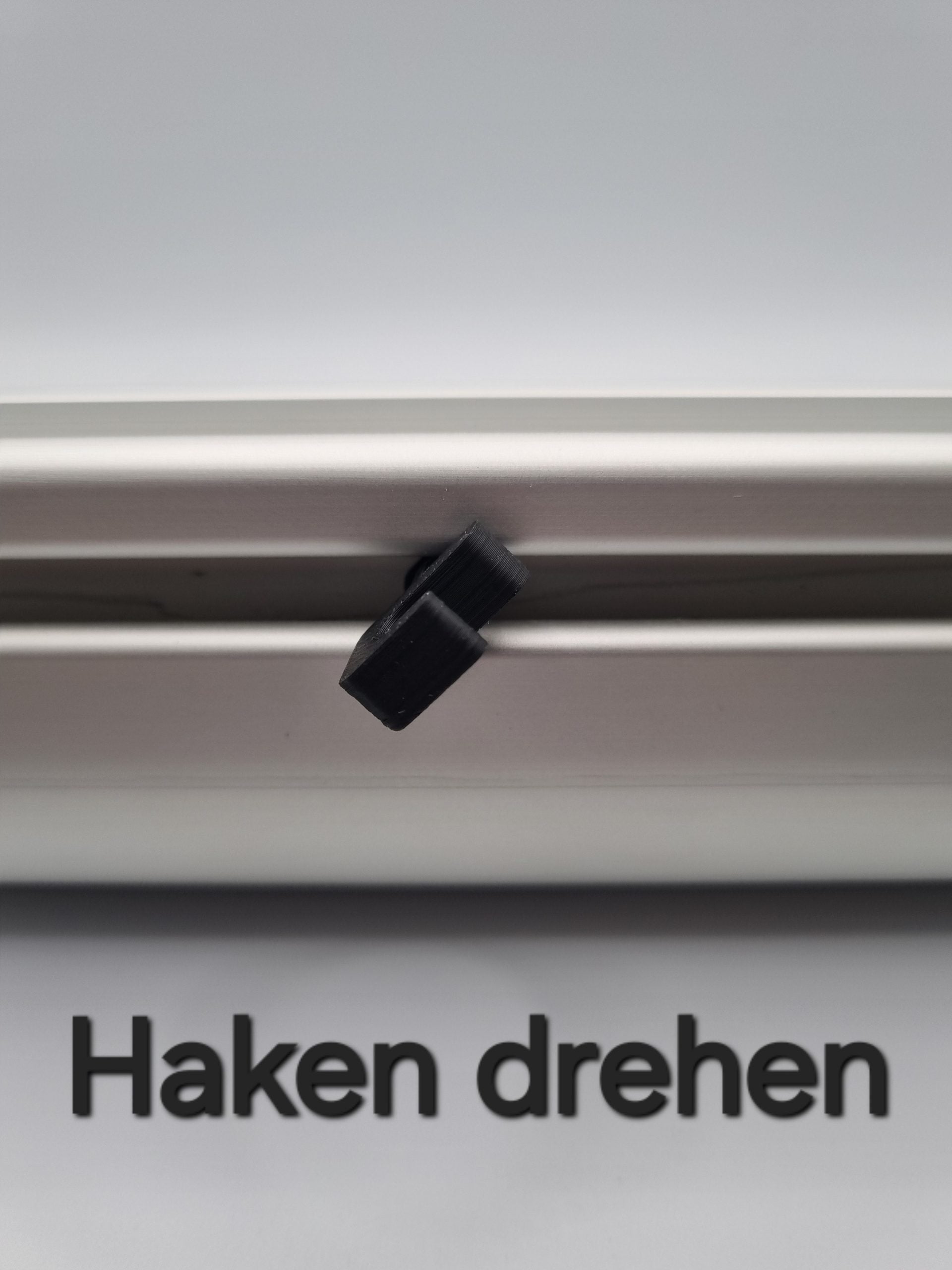 10'er Set Einsteckhaken für WIGO-Welle - Dachstangenführung -schwarz