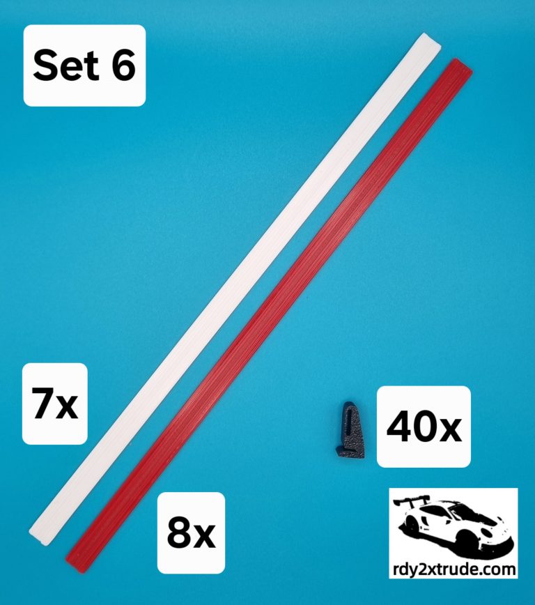 Leitplanken kompatibel zu Carrera Hybrid System, einreihig, verschiedene Ausführungen