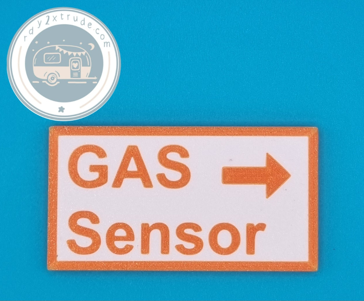 Hinweisschild verbauter Gas Sensor