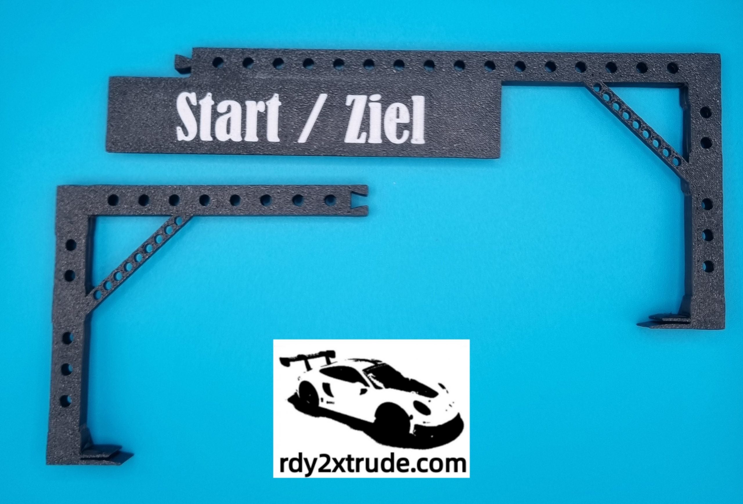 Start/Ziel Schilderbrücke kompatibel zu Carrera Hybrid System