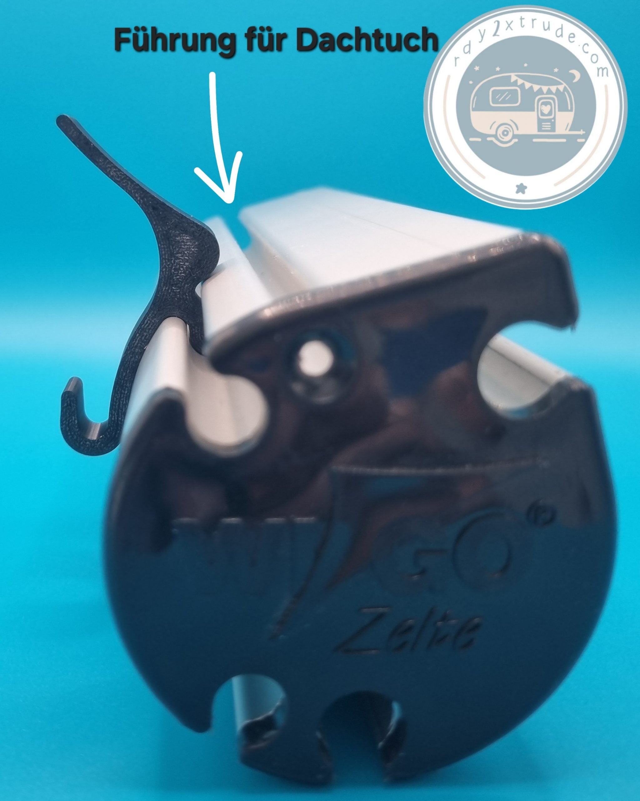 Haken zum Einschieben in die WIGO-Welle außen mit Regenrinnenfunktion - 10'er Set