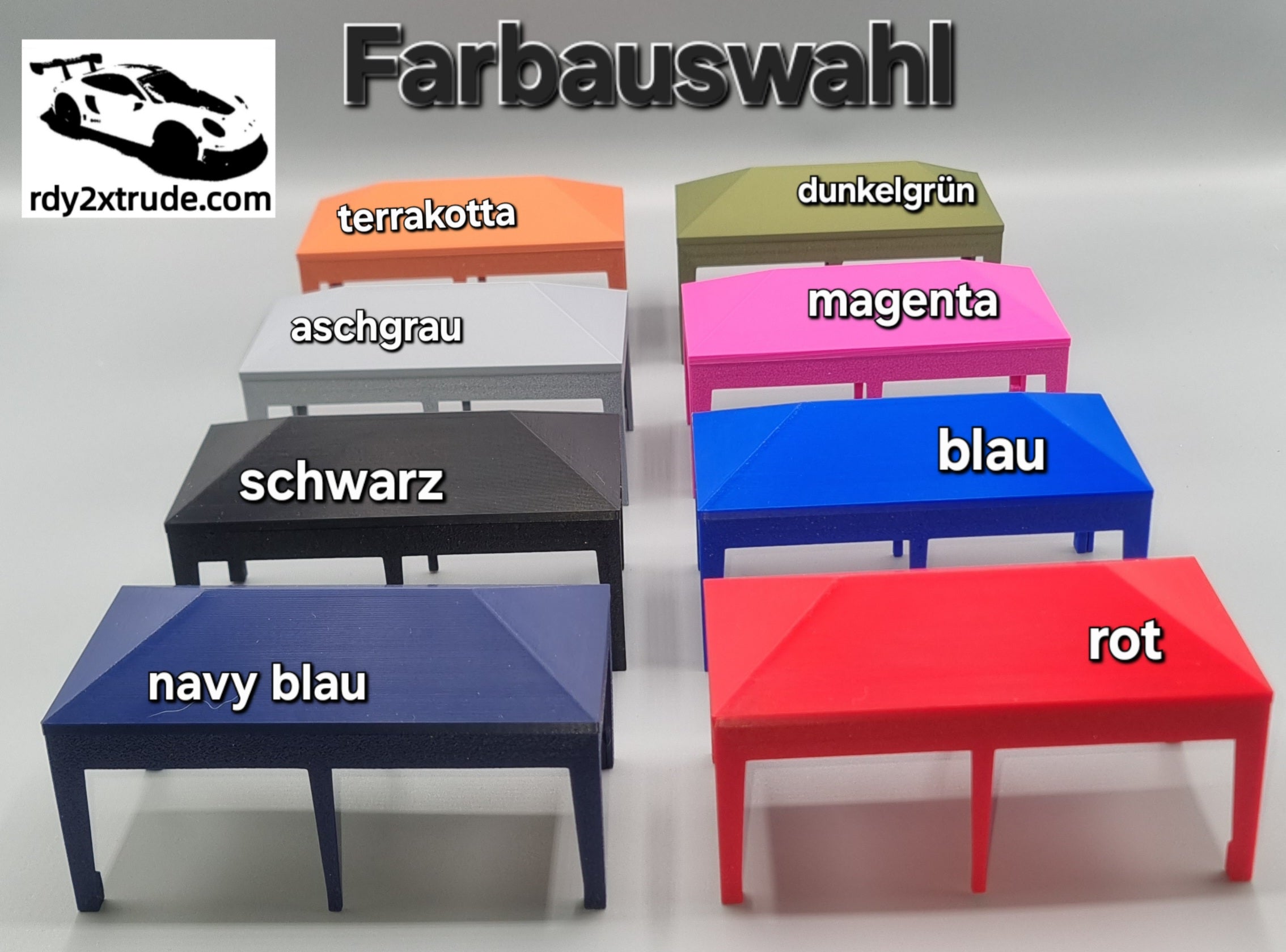 Rennpavillon Maßstab 1:50 für Carrera HYBRID, individuell beschriftbar