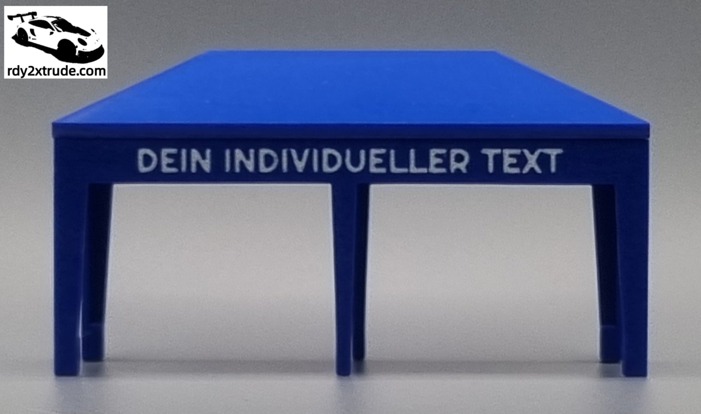 Rennpavillon Maßstab 1:50 für Carrera HYBRID, individuell beschriftbar