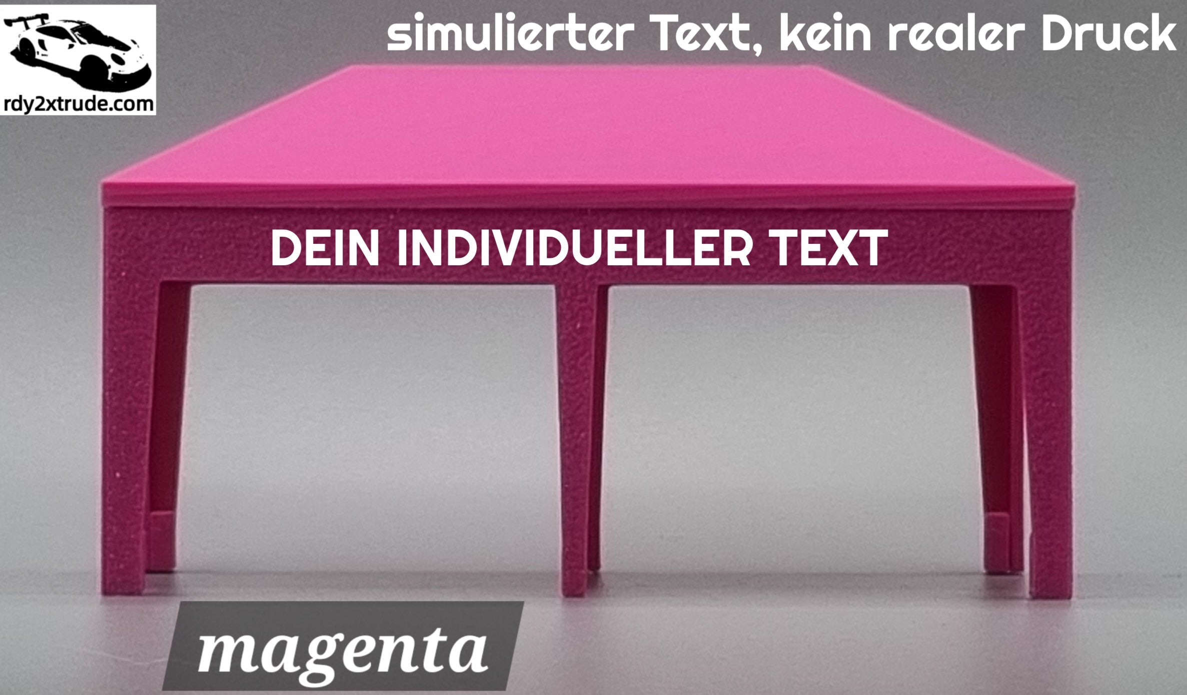 Rennpavillon Maßstab 1:50 für Carrera HYBRID, individuell beschriftbar