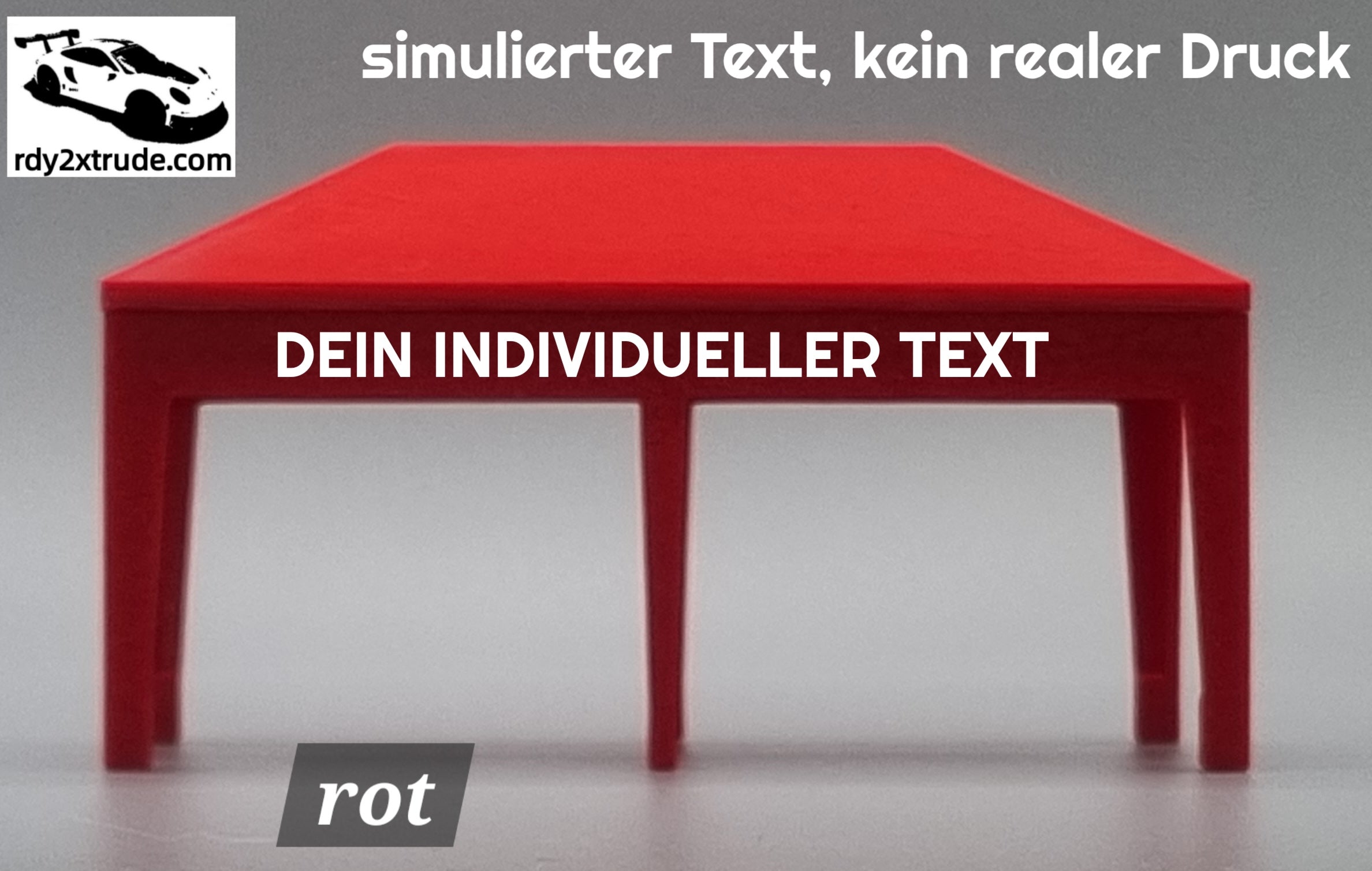 Rennpavillon Maßstab 1:50 für Carrera HYBRID, individuell beschriftbar