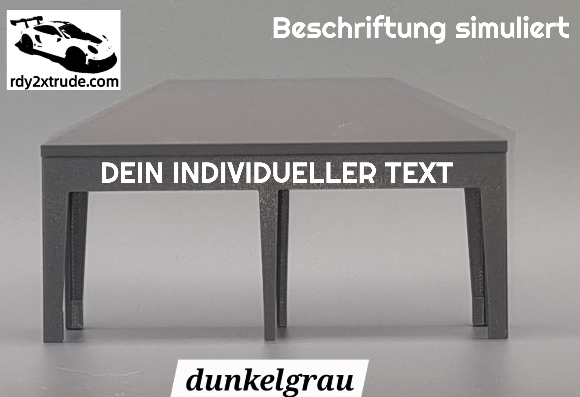 Rennpavillon Maßstab 1:50 für Carrera HYBRID, individuell beschriftbar