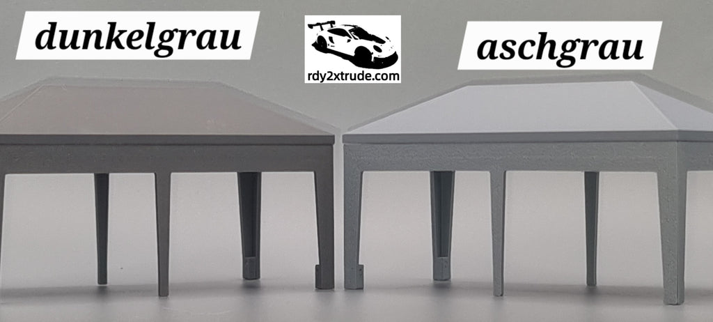 Rennpavillon Maßstab 1:50 für Carrera HYBRID, individuell beschriftbar