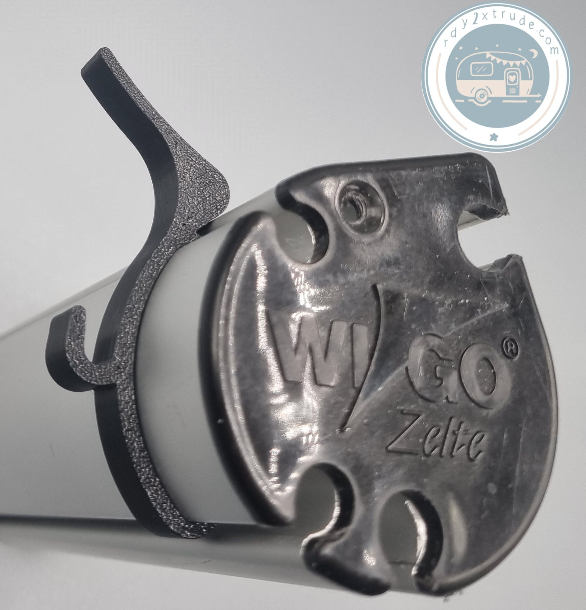 Haken zum Einclipsen in die WIGO-Welle außen mit Regenrinnenfunktion - 10'er Set