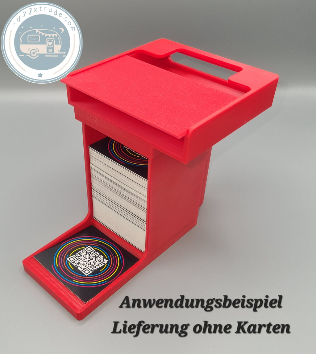 Kartenturm für Hitster Karten und Coins