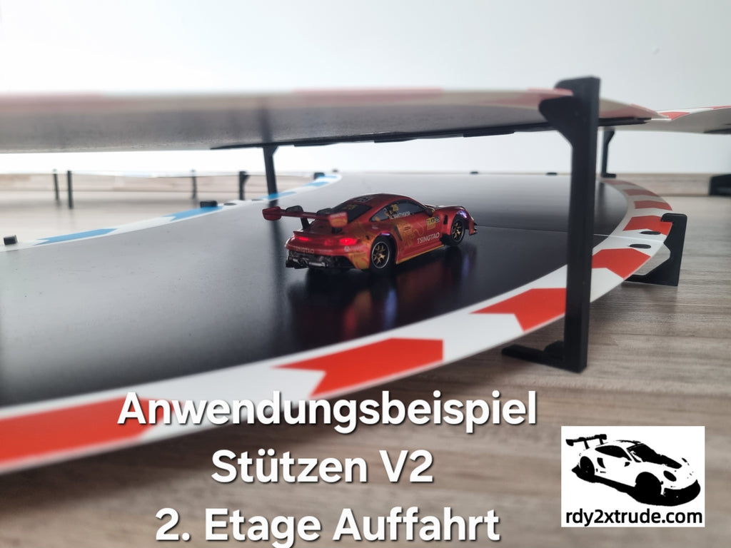 Stützen V2 zur Erstellung von Überführungen, Erhöhungen kompatibel mit Carrera HYBRID, Sets