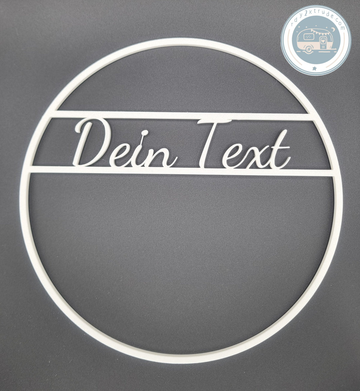 DekoRing als personalisierter Namensring oder individuell beschriftbar zum Aufhängen