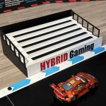 Tribüne 1:50 kompatibel mit Carrera HYBRID Bahnen