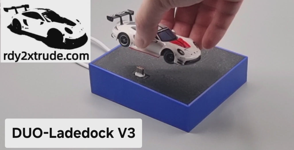 Ladedock V3 für 2 Carrera HYBRID Fahrzeuge auch Ford und BMW, inkl. 2 USB-Kabel, verschiedene Farben