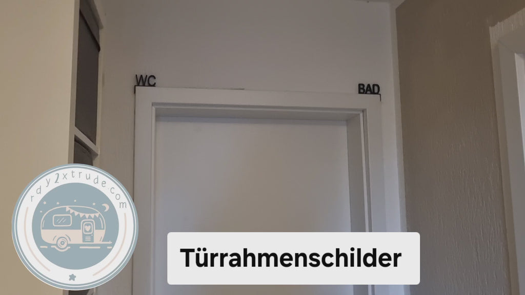 Türrahmenschild, verschiedene Ausführungen