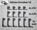 Stützen V2 zur Erstellung von Überführungen, Erhöhungen kompatibel mit Carrera HYBRID, Sets