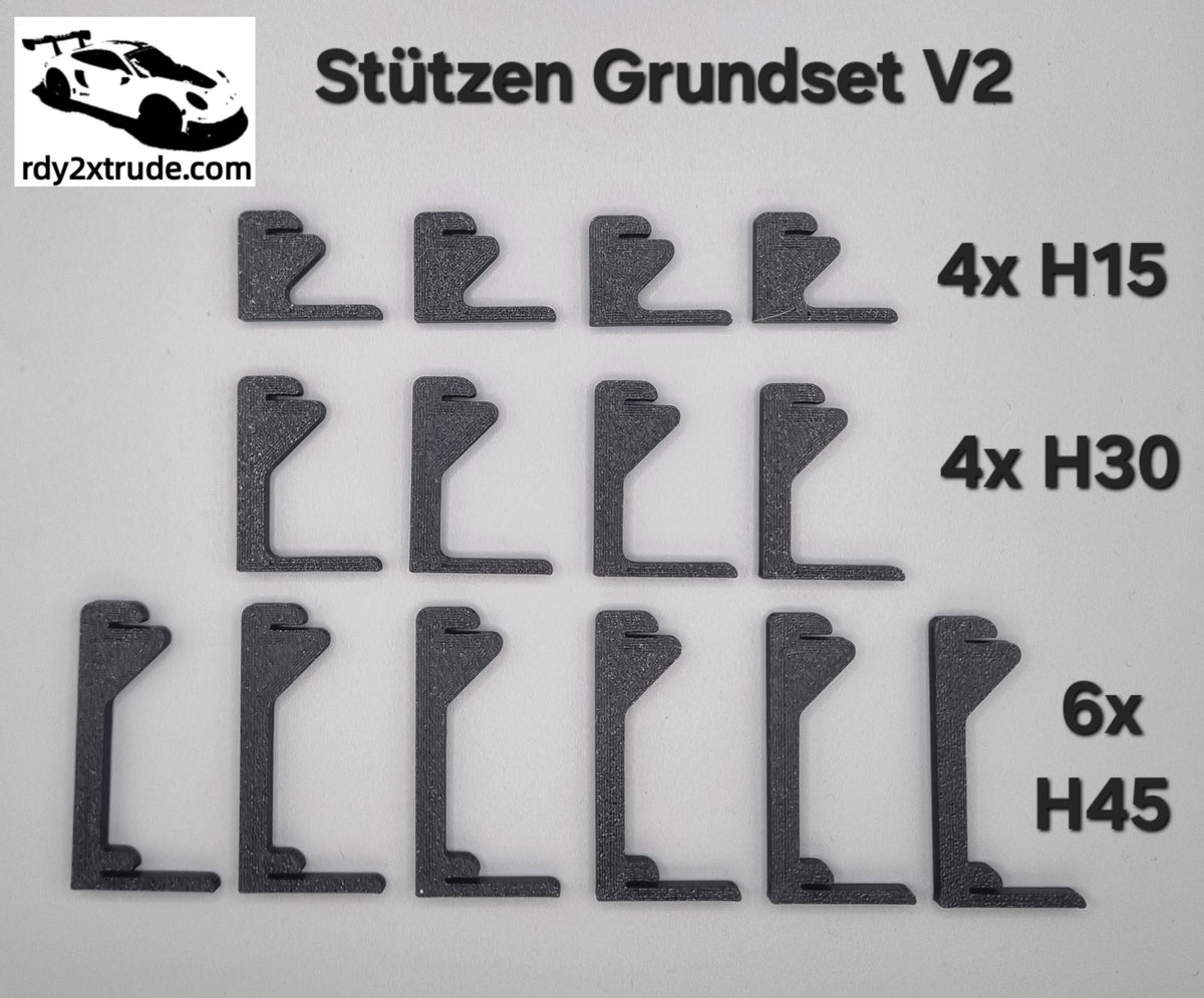 Stützen V2 zur Erstellung von Überführungen, Erhöhungen kompatibel mit Carrera HYBRID, Sets