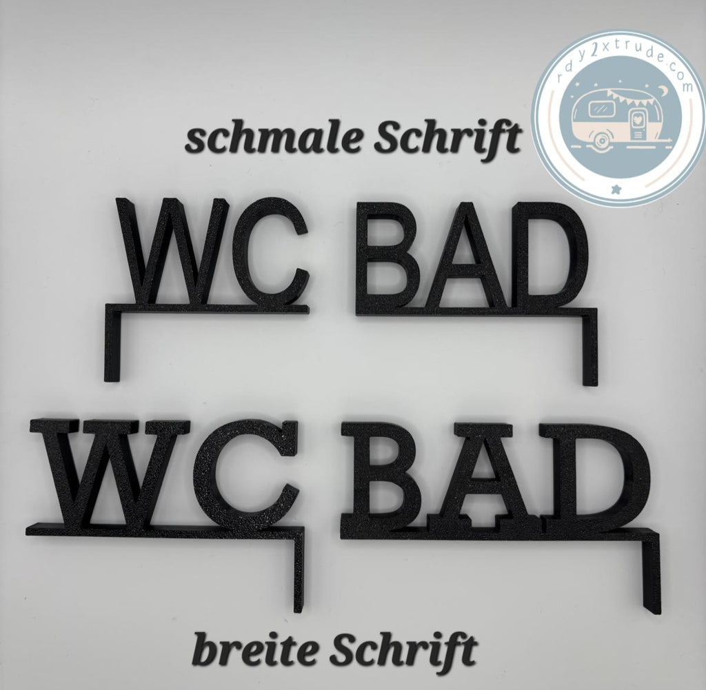 Türrahmenschild, verschiedene Ausführungen
